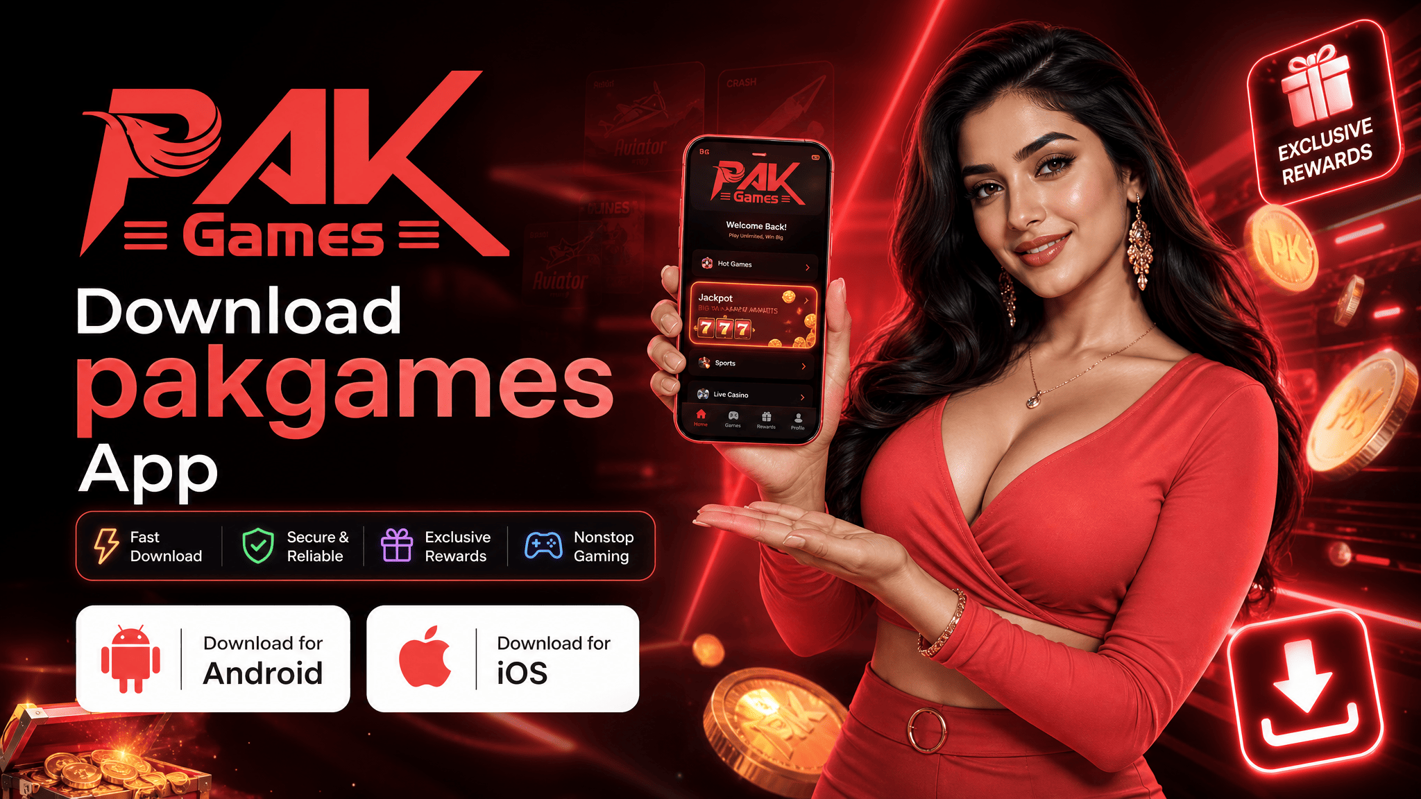 Phone showing a Pak Games app install checklist